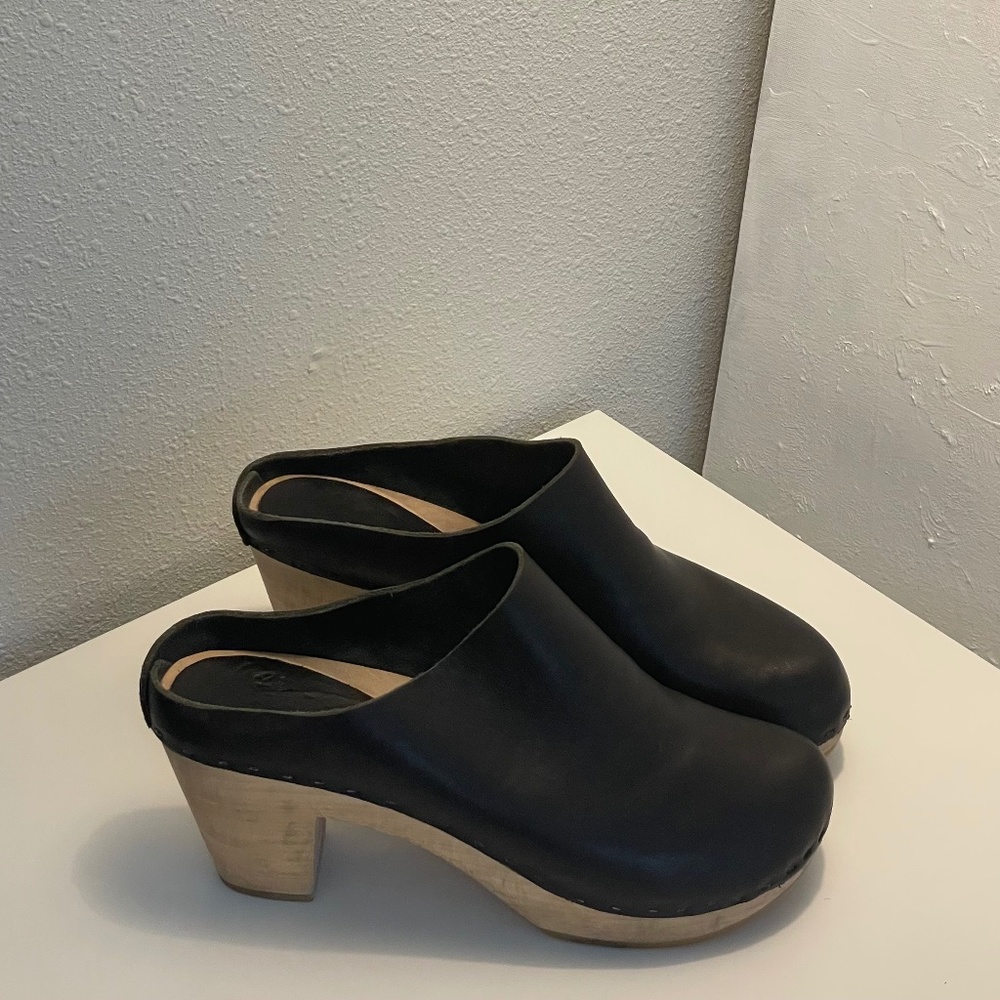 Bryr Clogs - classic wooden/leather